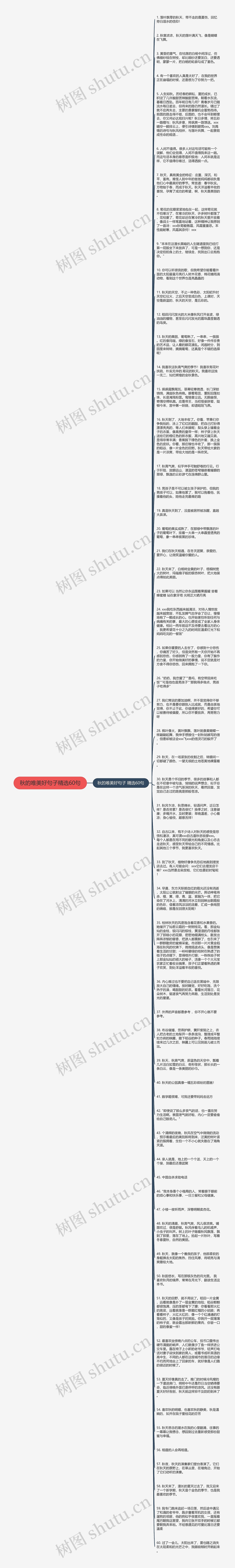 秋的唯美好句子精选60句