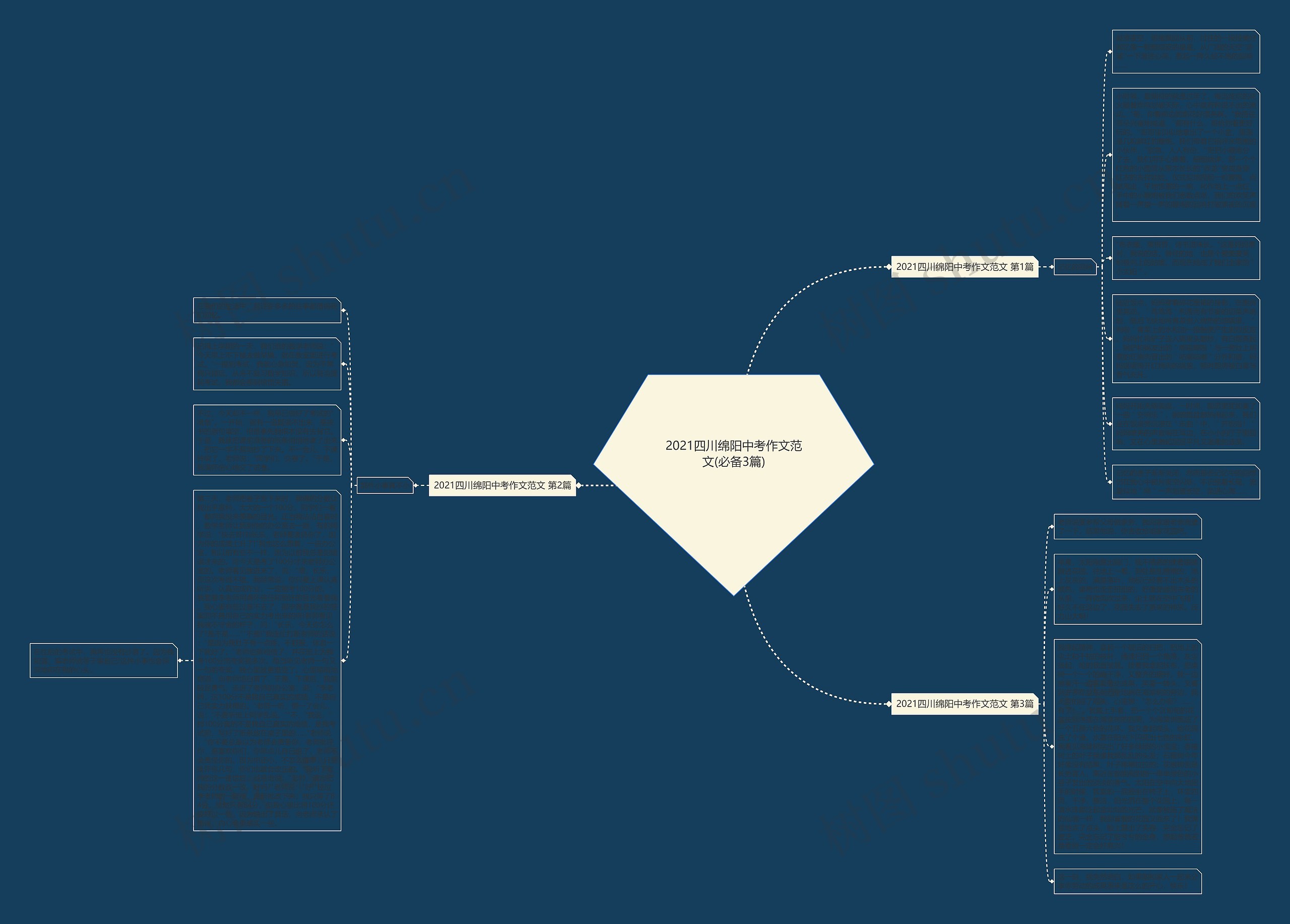 2021四川绵阳中考作文范文(必备3篇)思维导图