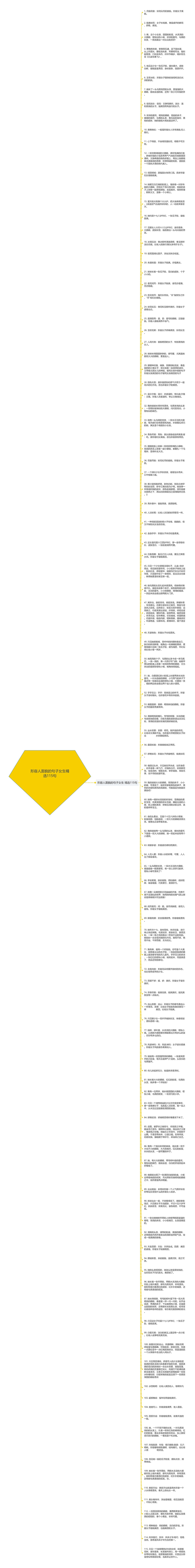 形容人面貌的句子女生精选115句思维导图