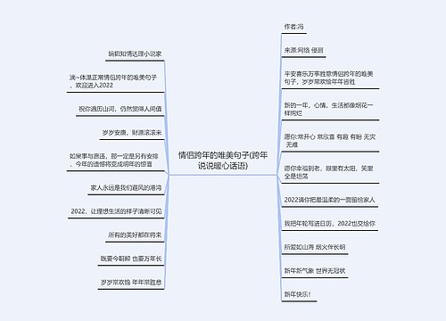 情侣跨年的唯美句子(跨年说说暖心话语)