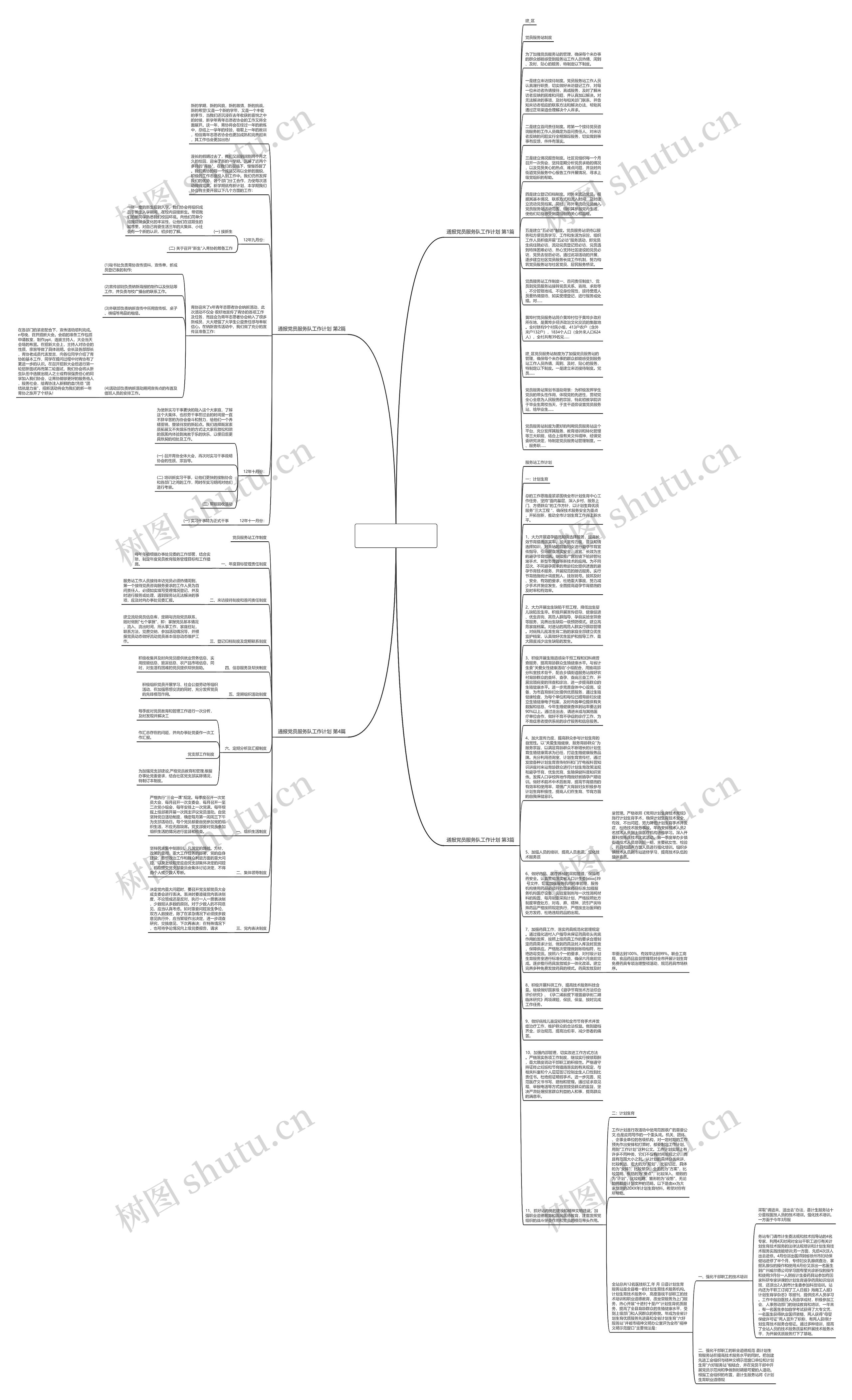 通报党员服务队工作计划(共4篇)思维导图