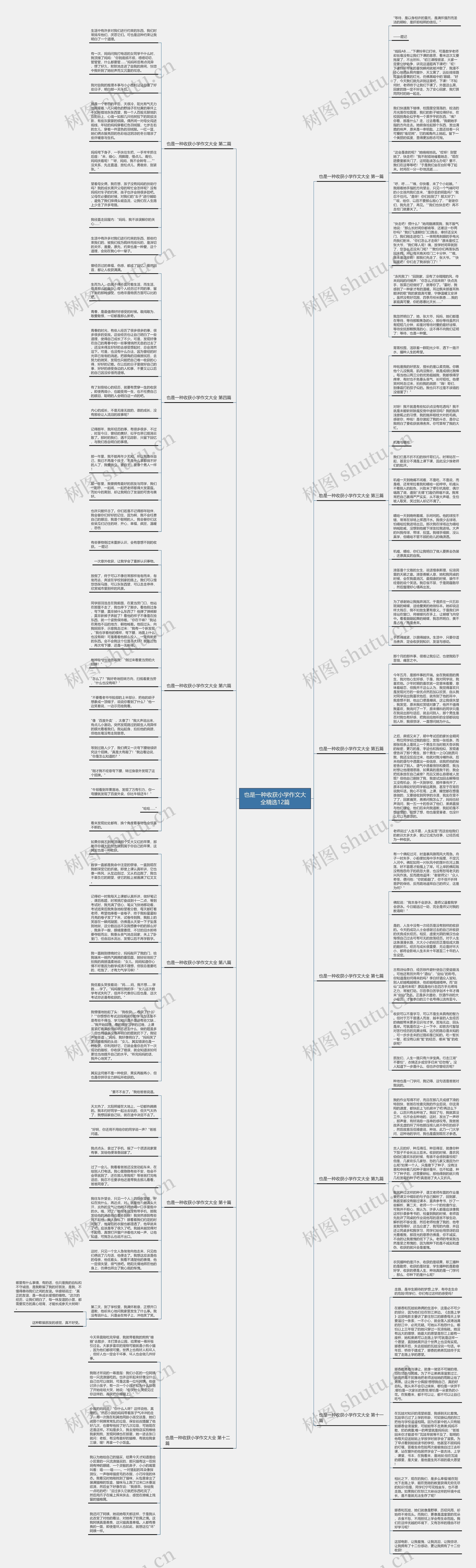 也是一种收获小学作文大全精选12篇思维导图