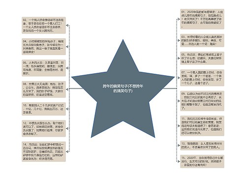 跨年的搞笑句子(不想跨年的搞笑句子)