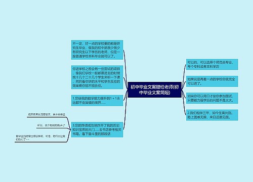 初中毕业文案赠给老师(初中毕业文案简短)