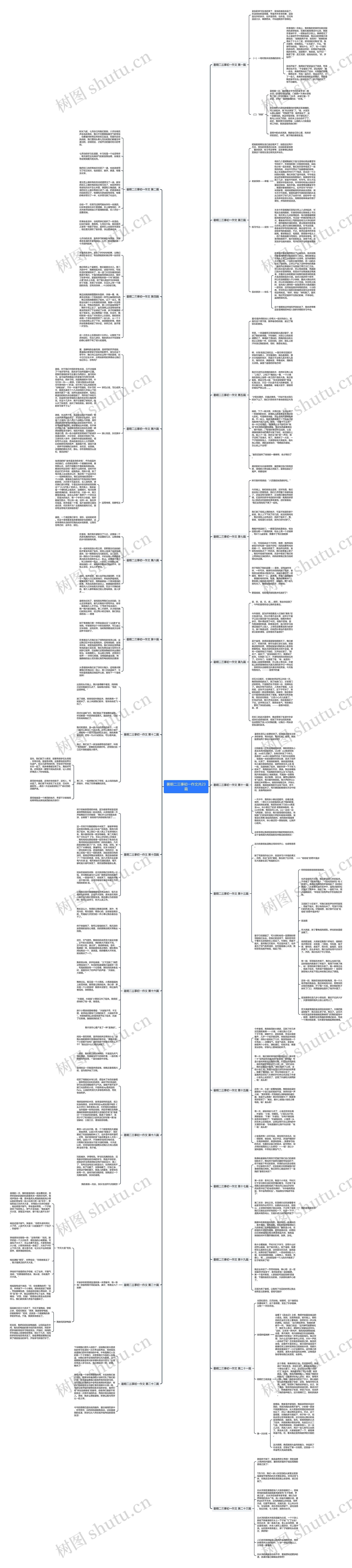 暑期二三事初一作文共23篇思维导图