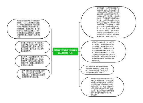 描写春天的唯美文案(摘抄春天优美句子20)