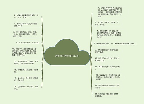 跨年句子(跨年句子2020)