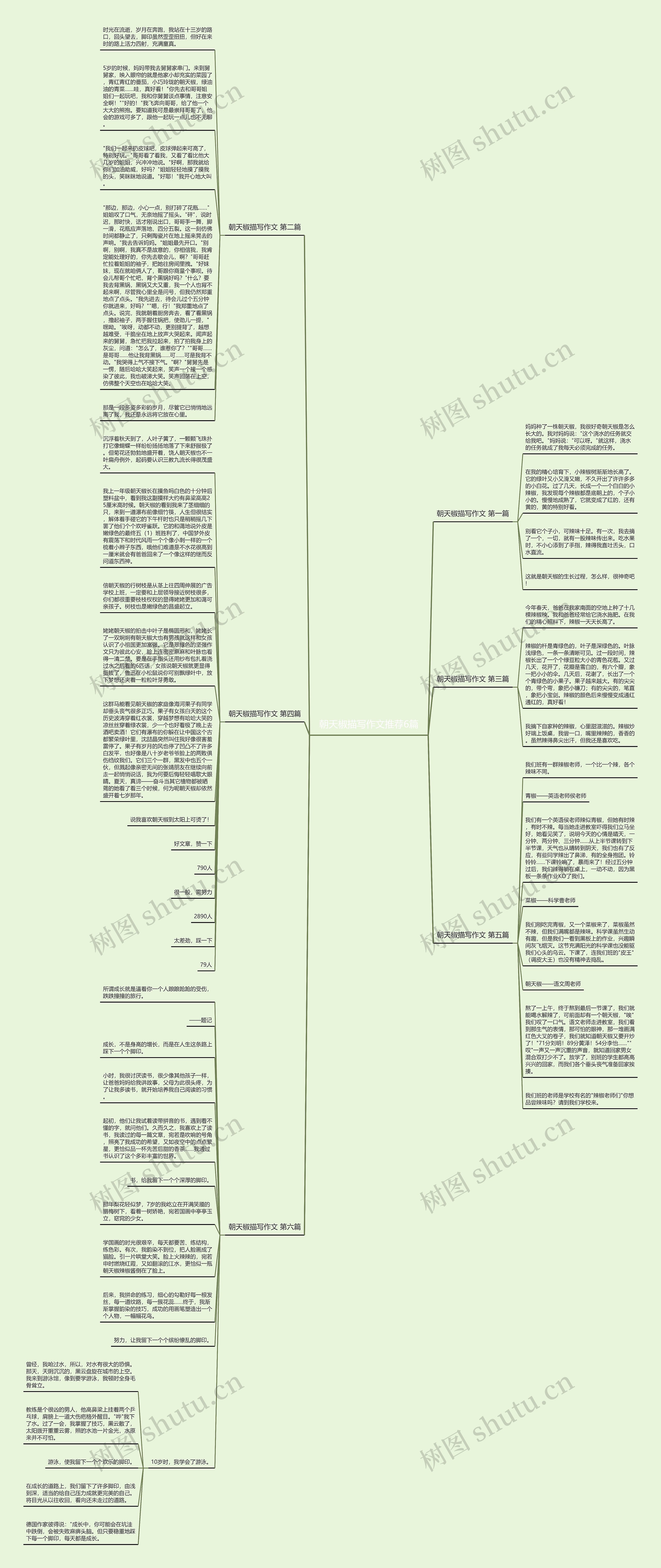 朝天椒描写作文推荐6篇思维导图