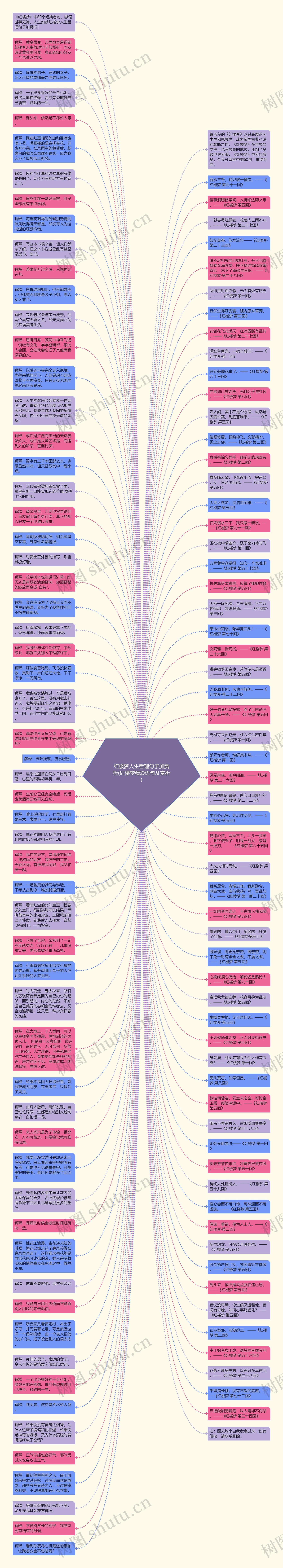 红楼梦人生哲理句子加赏析(红楼梦精彩语句及赏析)思维导图