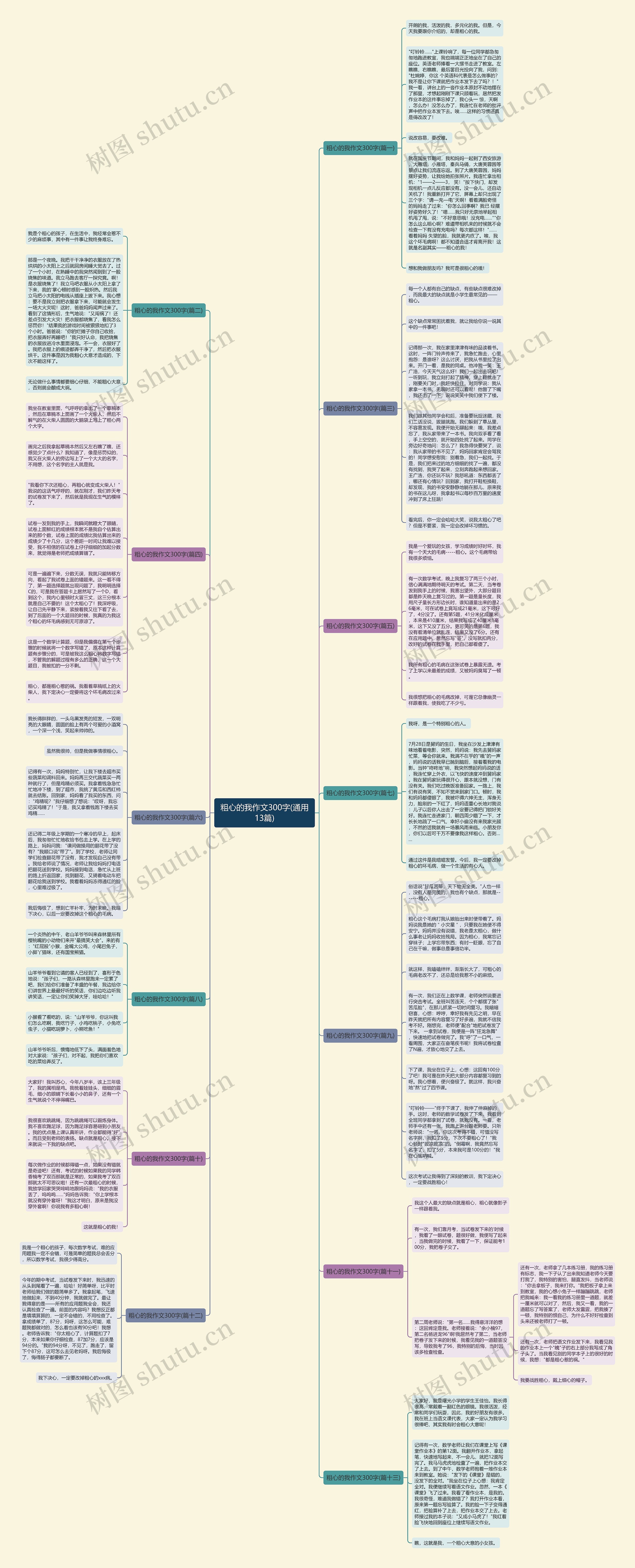 粗心的我作文300字(通用13篇)