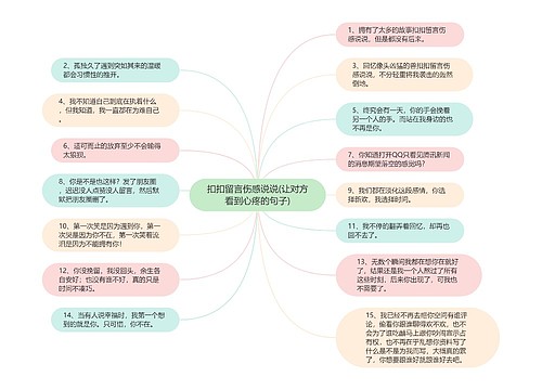 扣扣留言伤感说说(让对方看到心疼的句子)