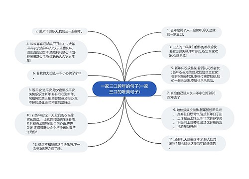 一家三口跨年的句子(一家三口的唯美句子)