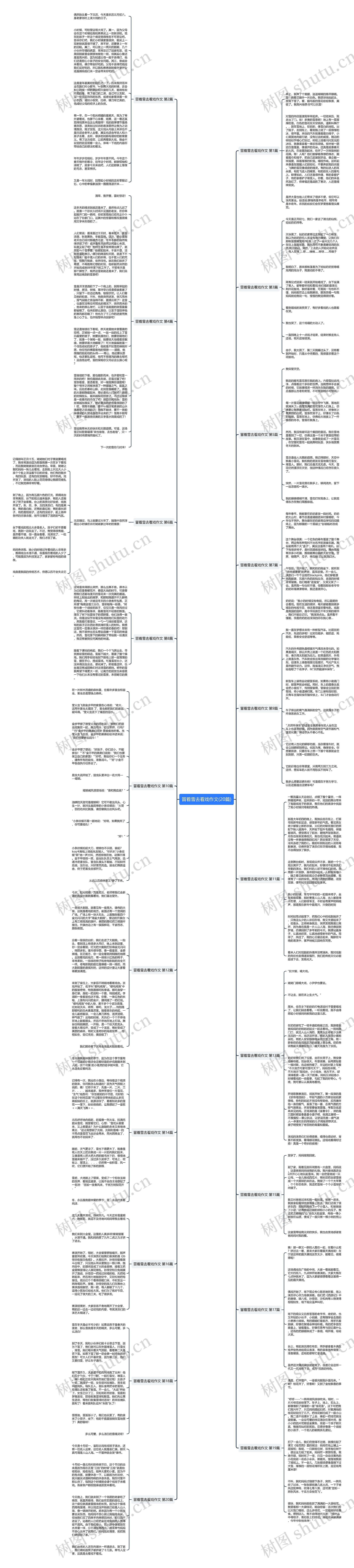 冒着雪去看戏作文(20篇)思维导图