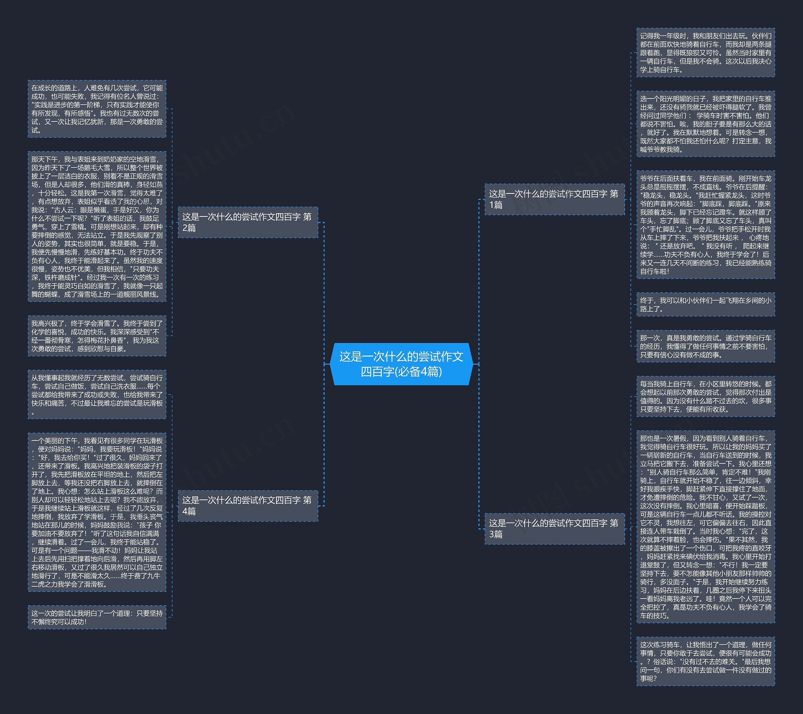 这是一次什么的尝试作文四百字(必备4篇)思维导图