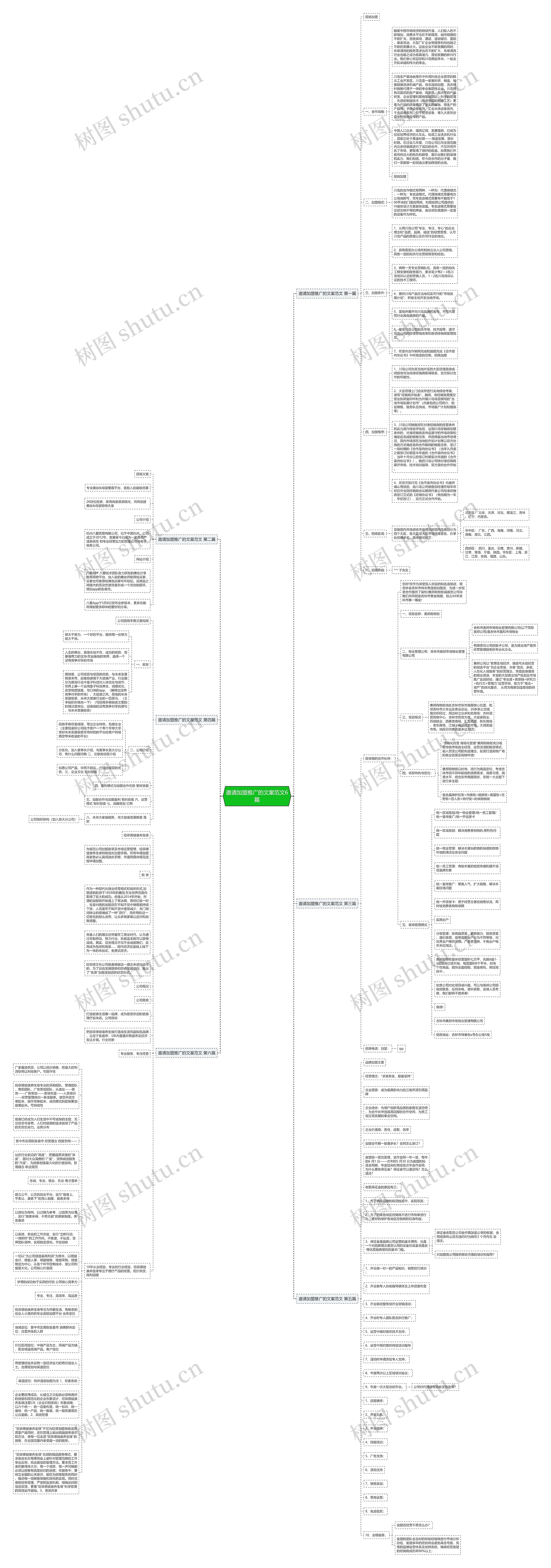 邀请加盟推广的文案范文6篇思维导图