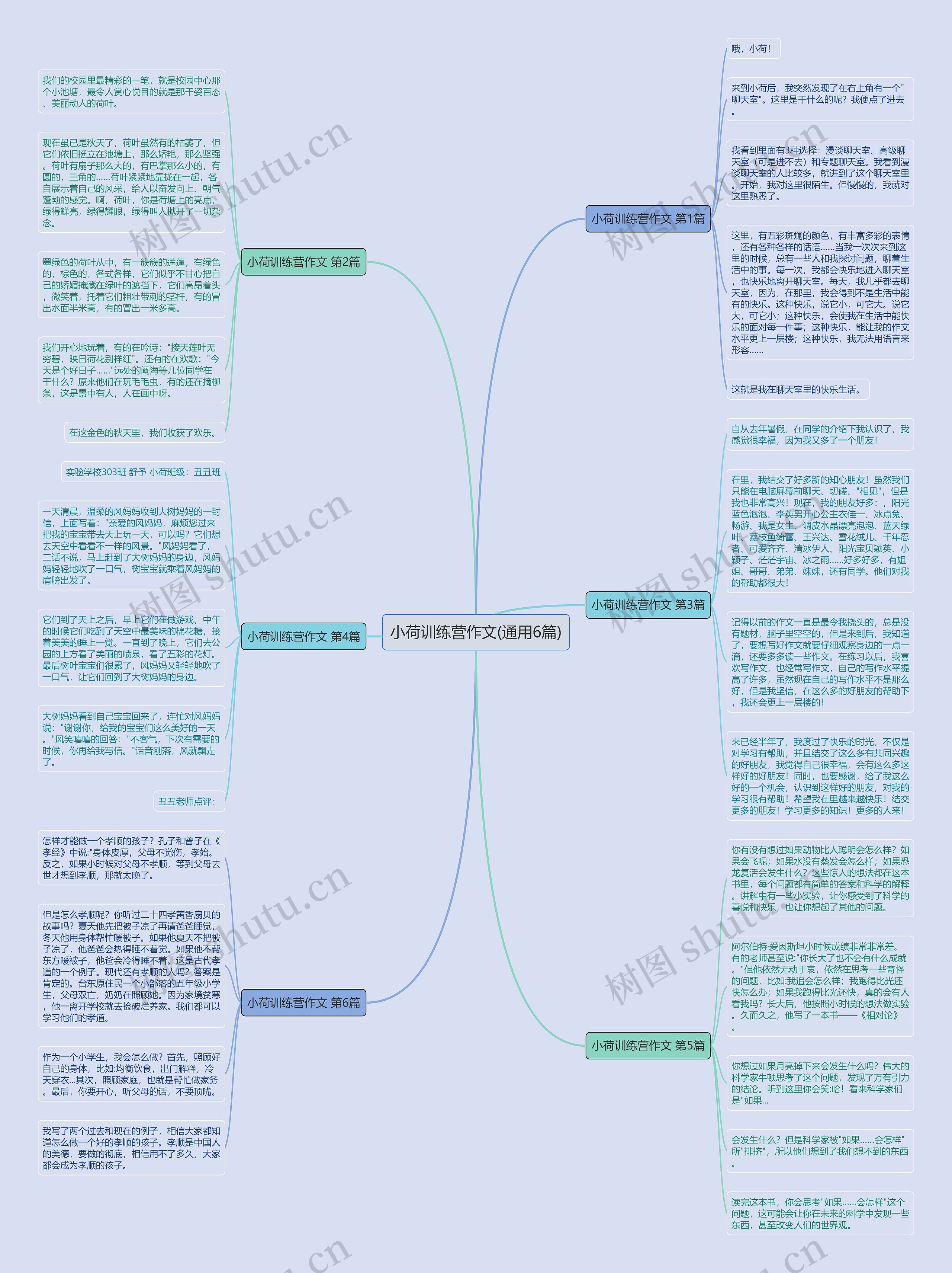 小荷训练营作文(通用6篇)思维导图