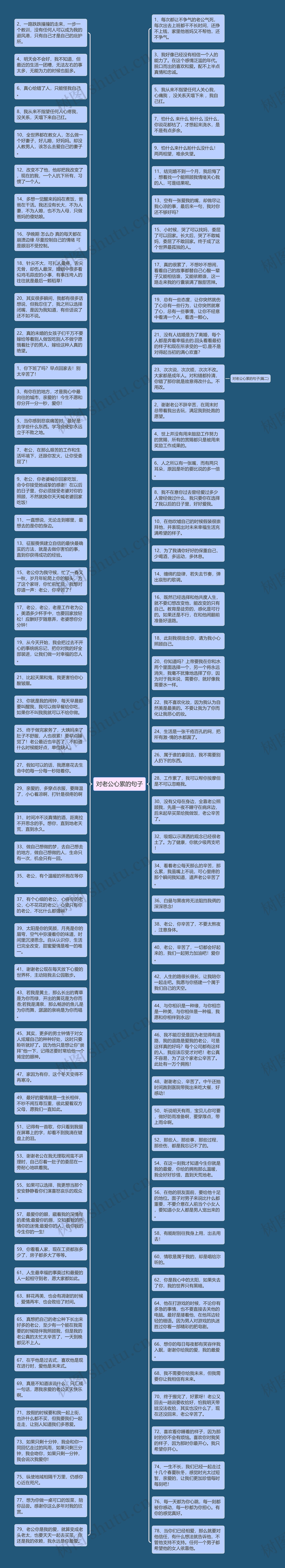 对老公心累的句子思维导图