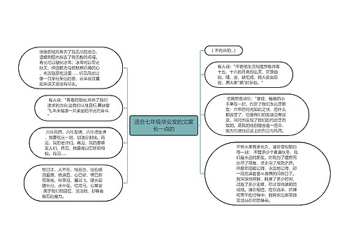 适合七年级毕业发的文案长一点的