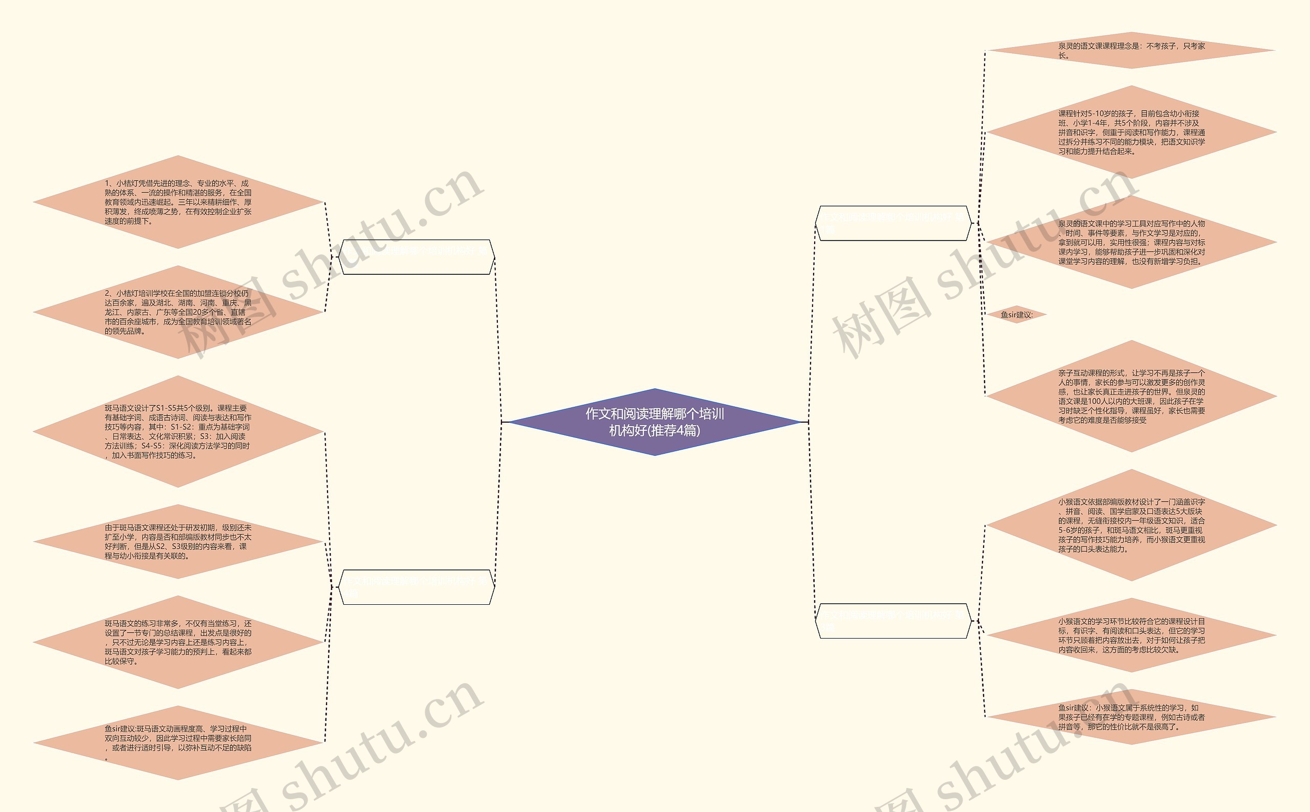 作文和阅读理解哪个培训机构好(推荐4篇)思维导图