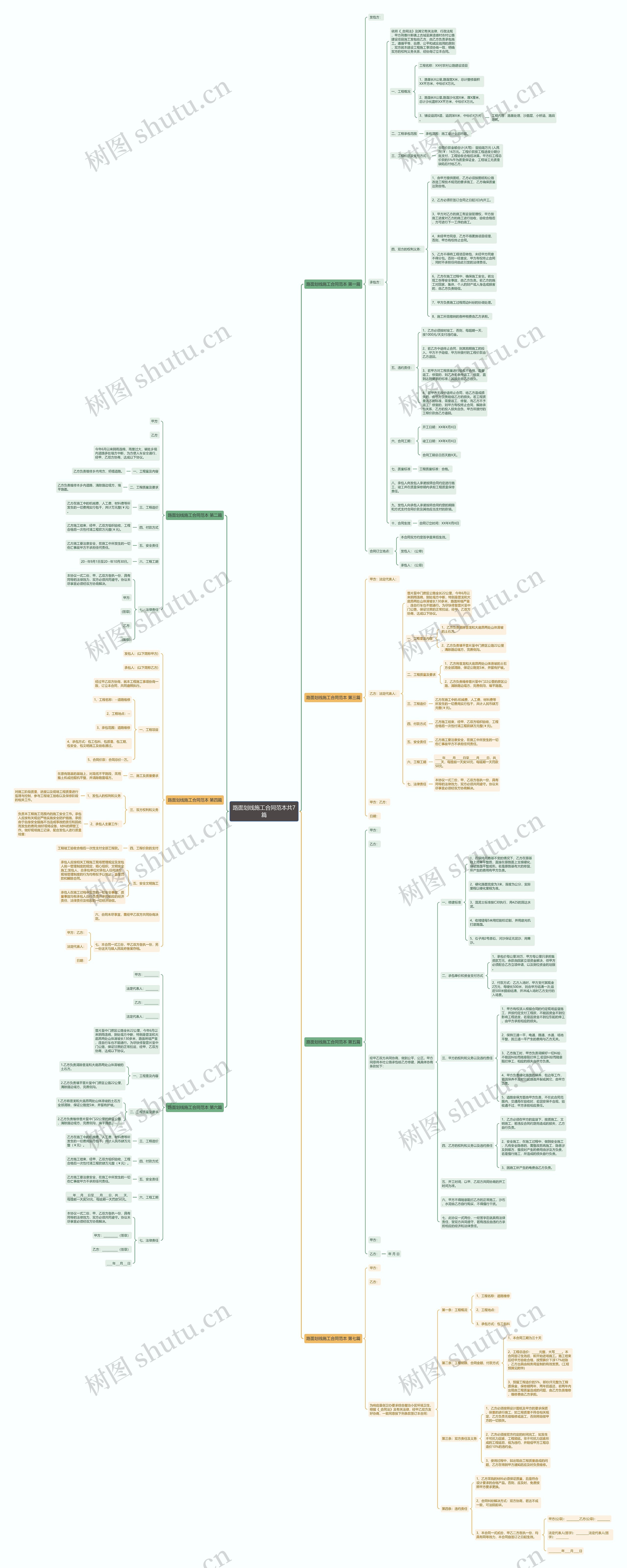 路面划线施工合同范本共7篇 路面划线施工合同范本共7篇