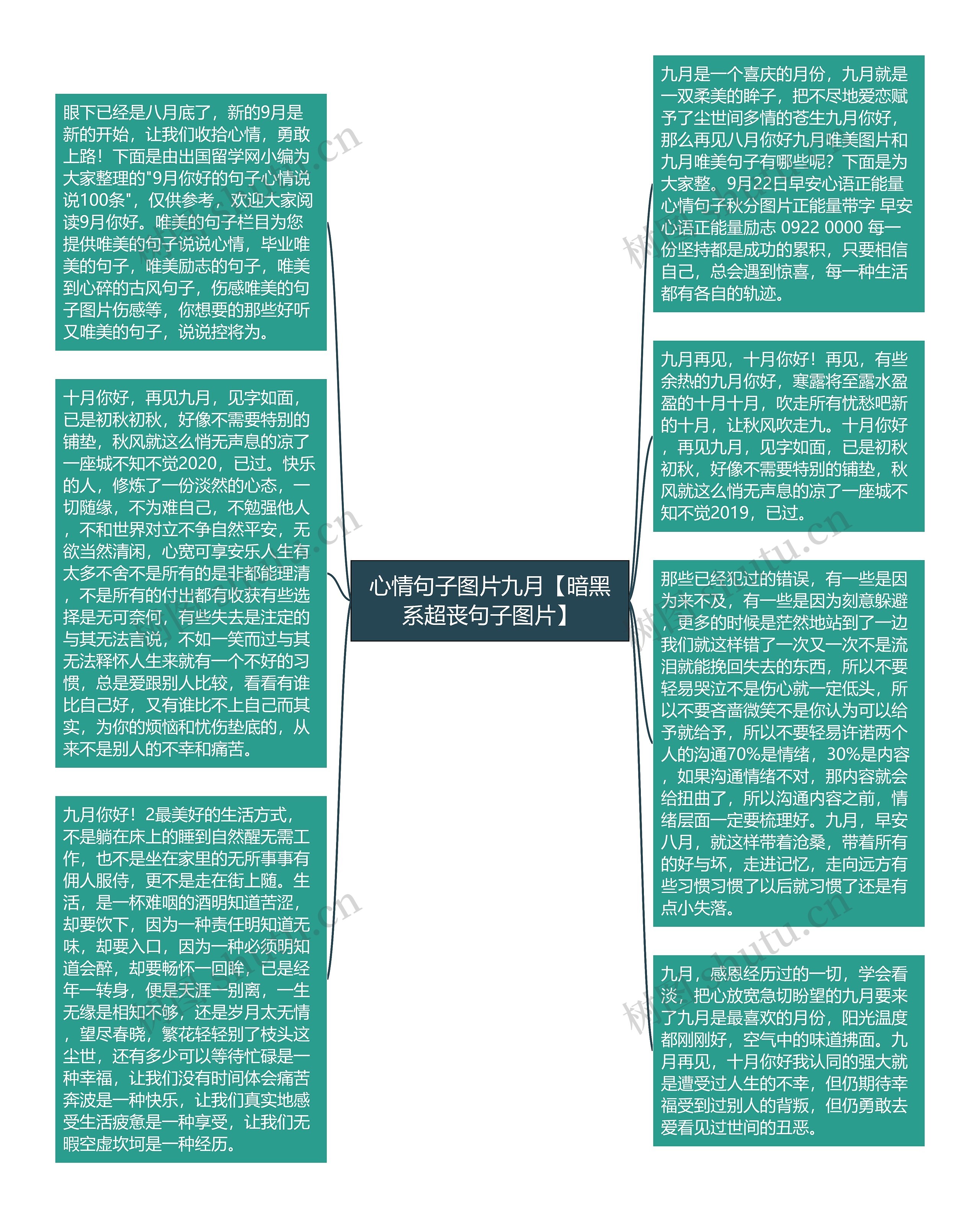 心情句子图片九月【暗黑系超丧句子图片】