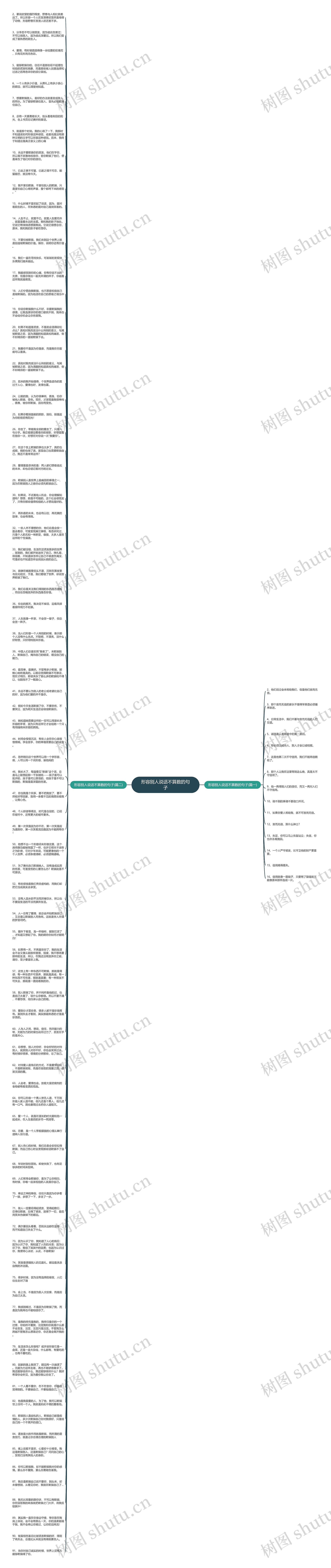形容别人说话不算数的句子思维导图