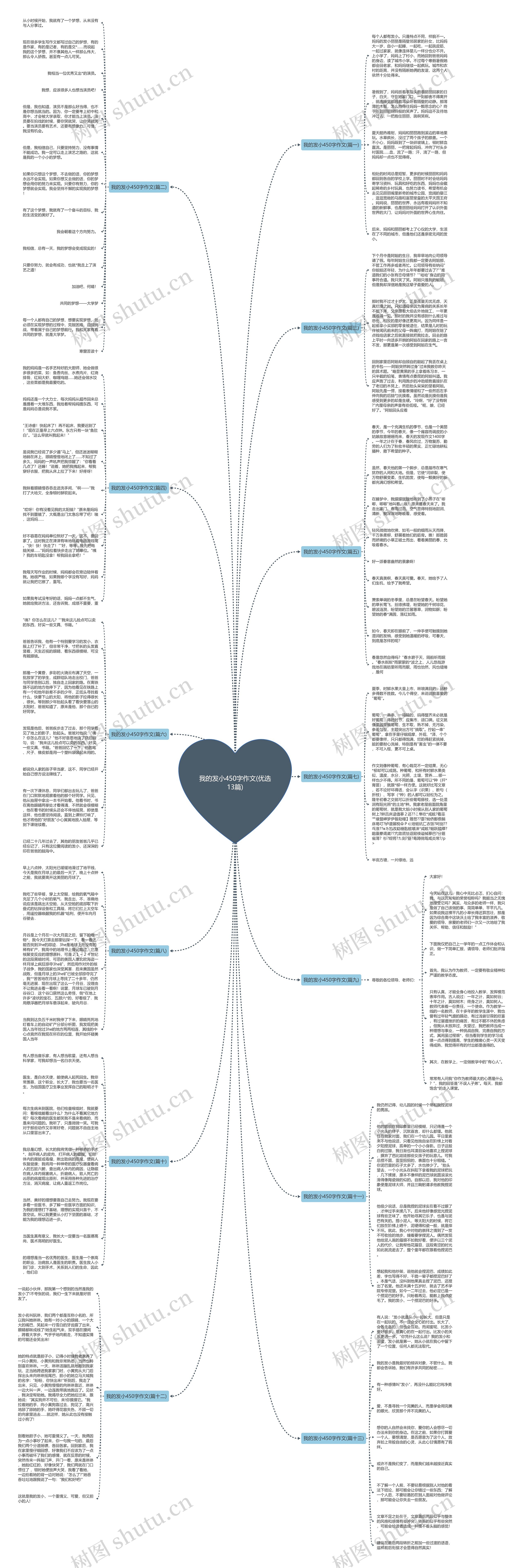 我的发小450字作文(优选13篇)思维导图