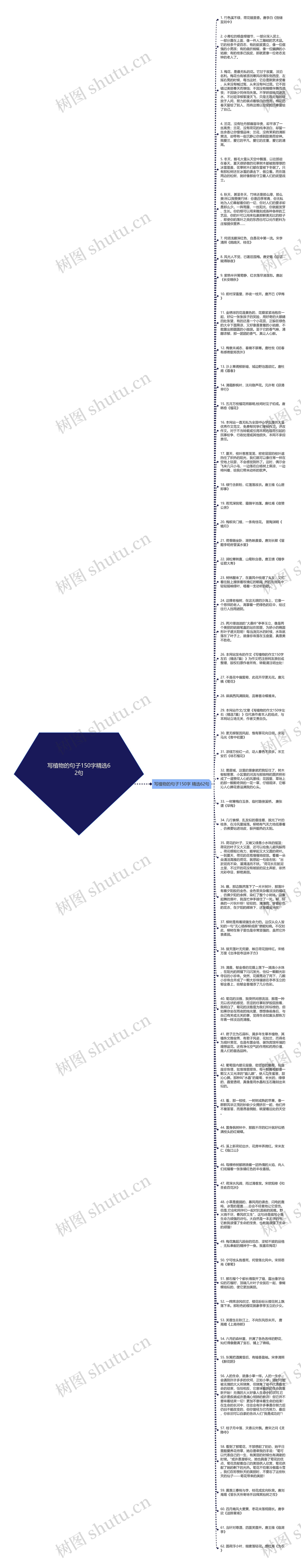 写植物的句子150字精选62句思维导图
