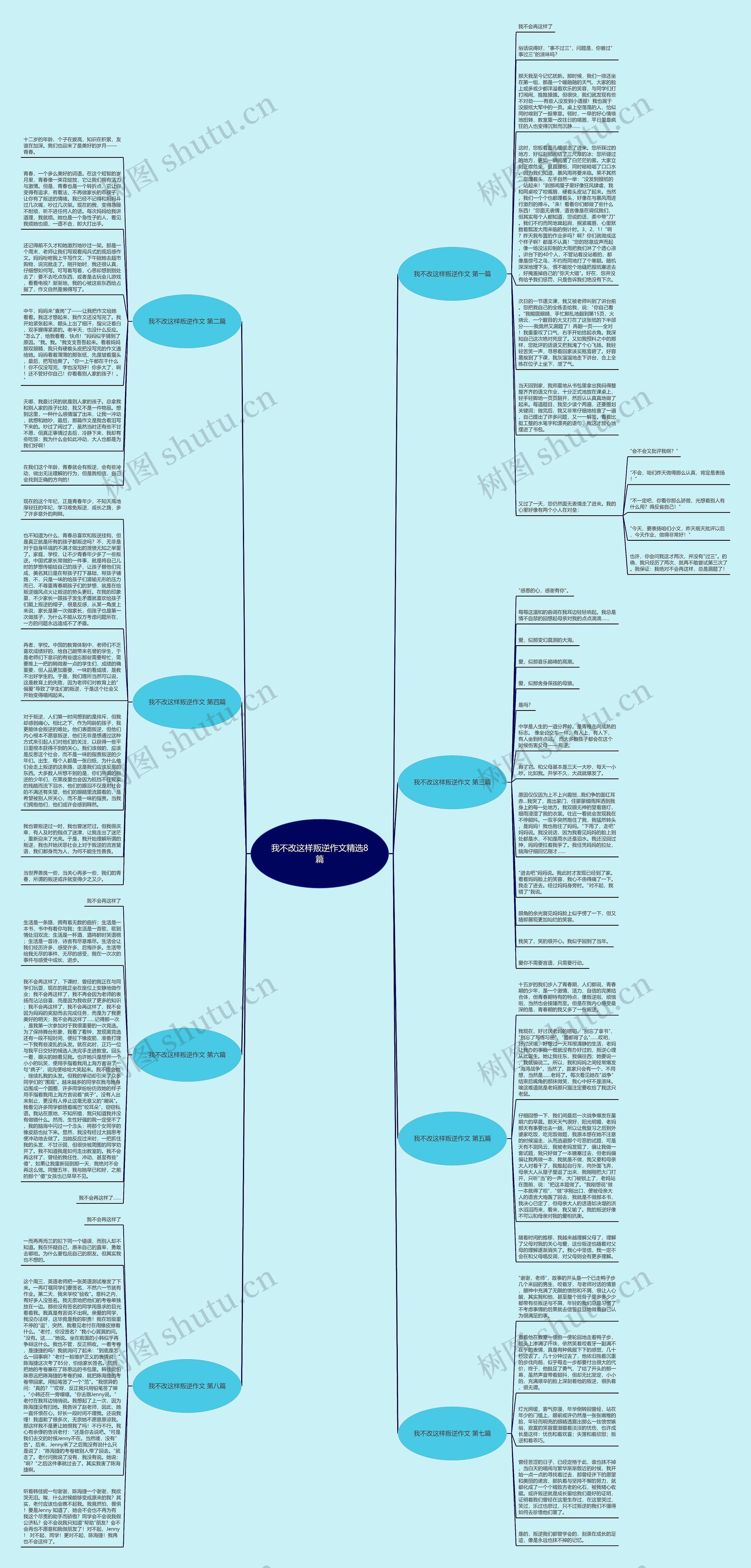 我不改这样叛逆作文精选8篇思维导图