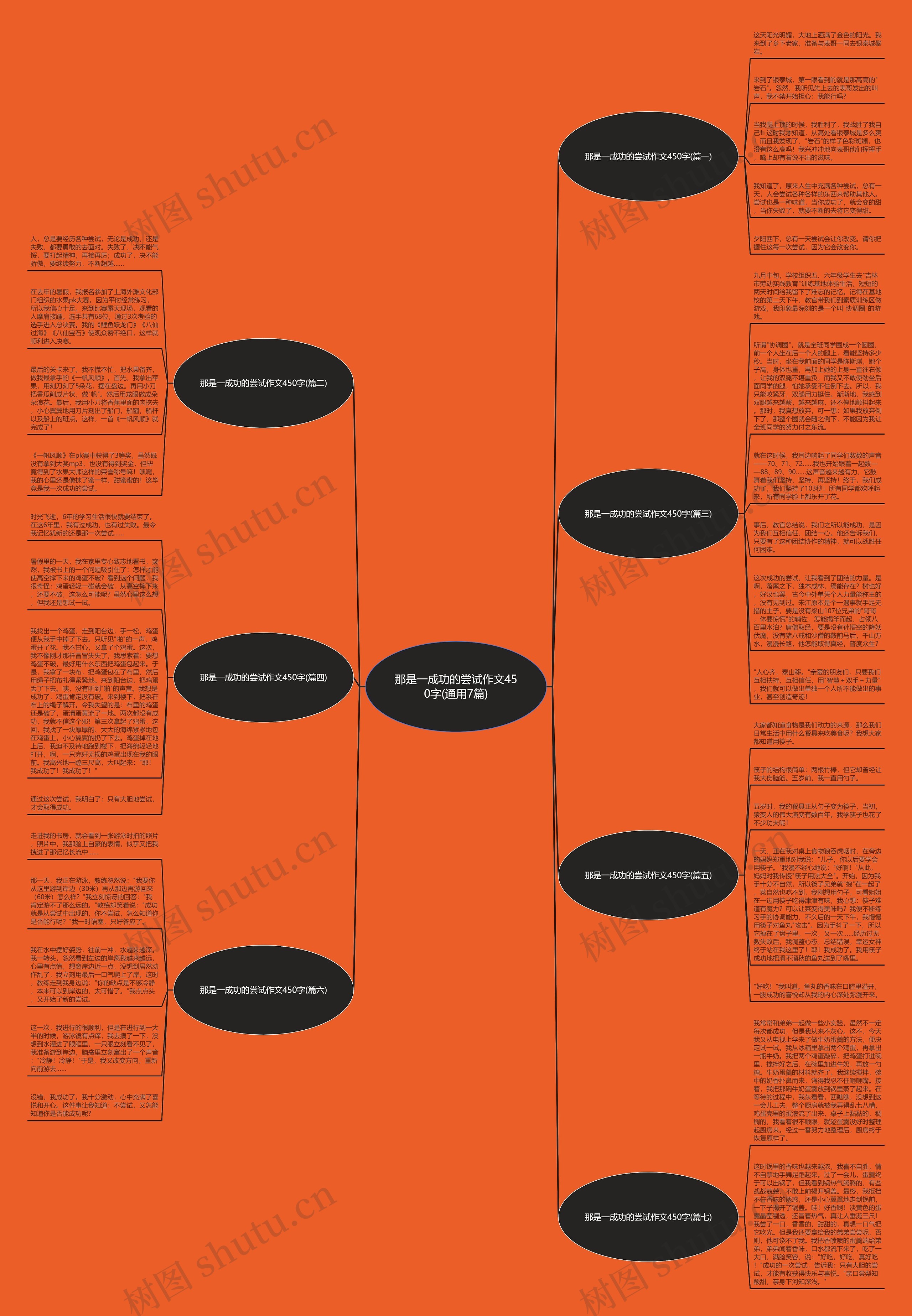 那是一成功的尝试作文450字(通用7篇)思维导图