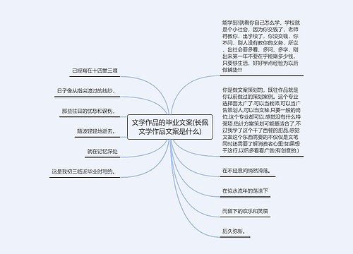 文学作品的毕业文案(长佩文学作品文案是什么)