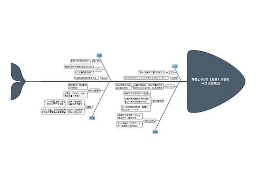 导致心功6项（急查）周转时间过长的原因思维导图