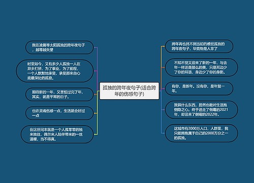 孤独的跨年夜句子(适合跨年的伤感句子)