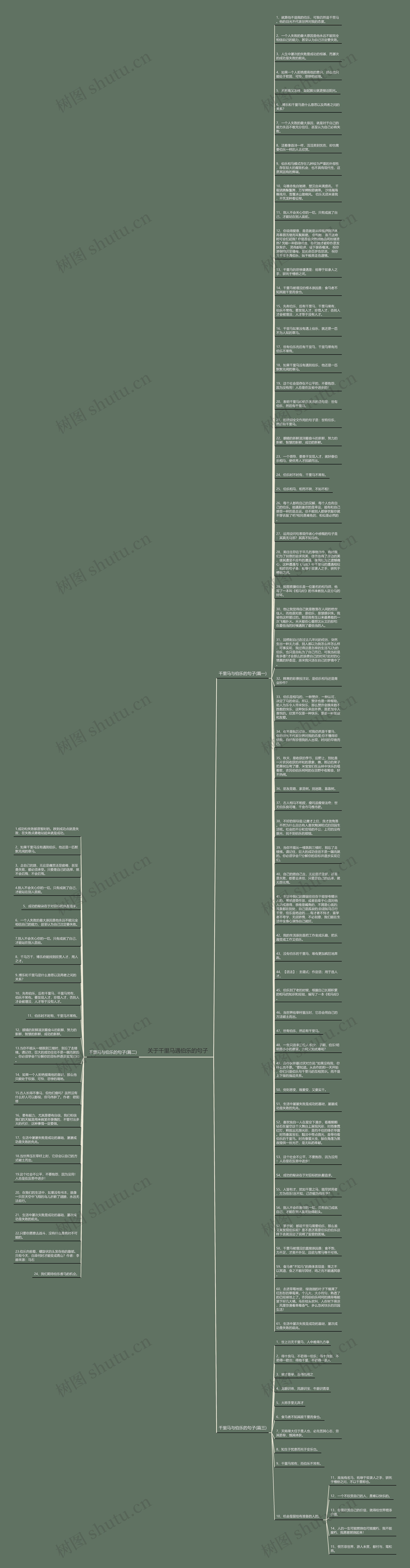 关于千里马遇伯乐的句子思维导图