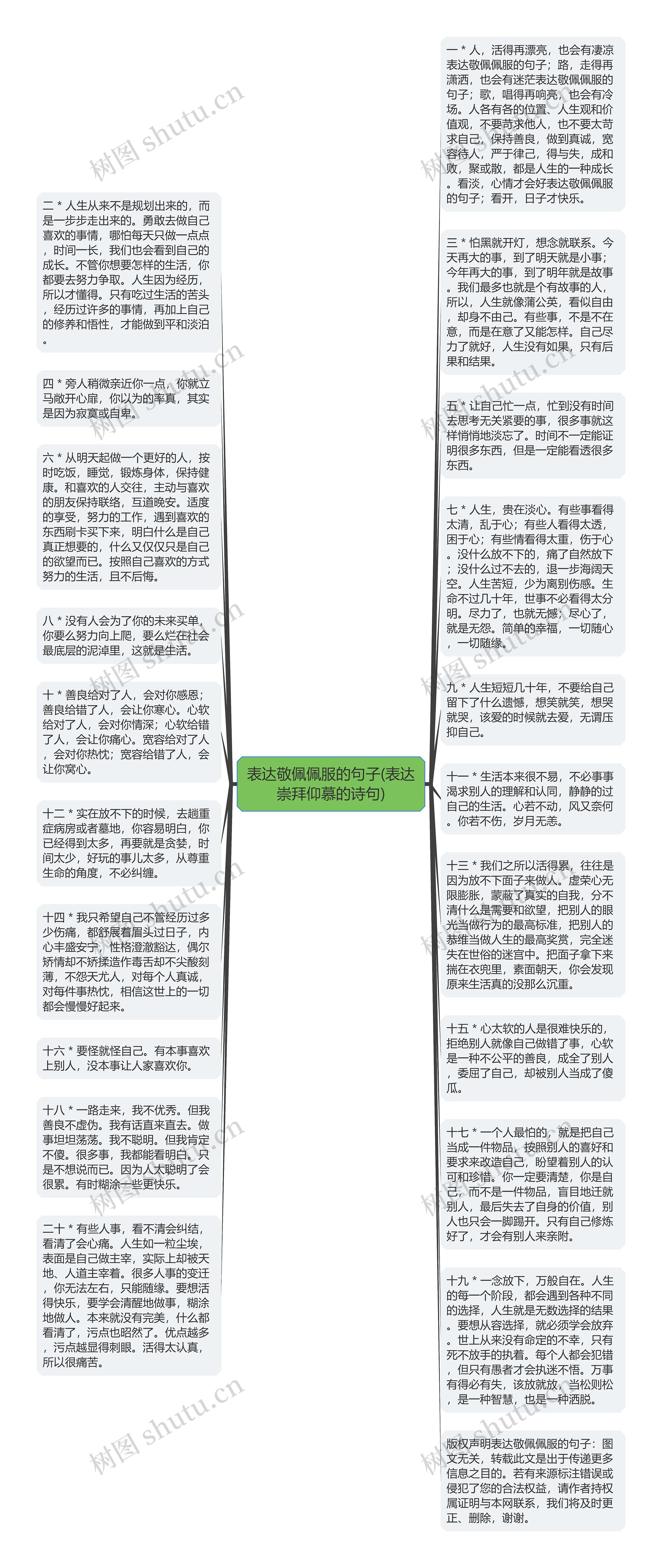 表达敬佩佩服的句子(表达崇拜仰慕的诗句)思维导图