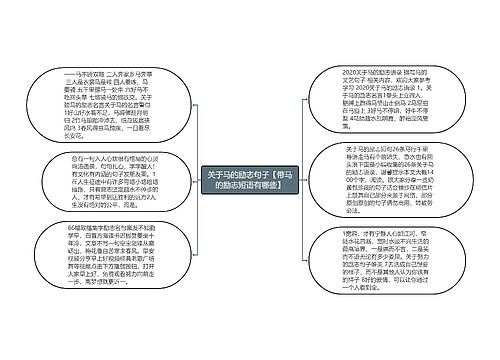 关于马的励志句子【带马的励志短语有哪些】