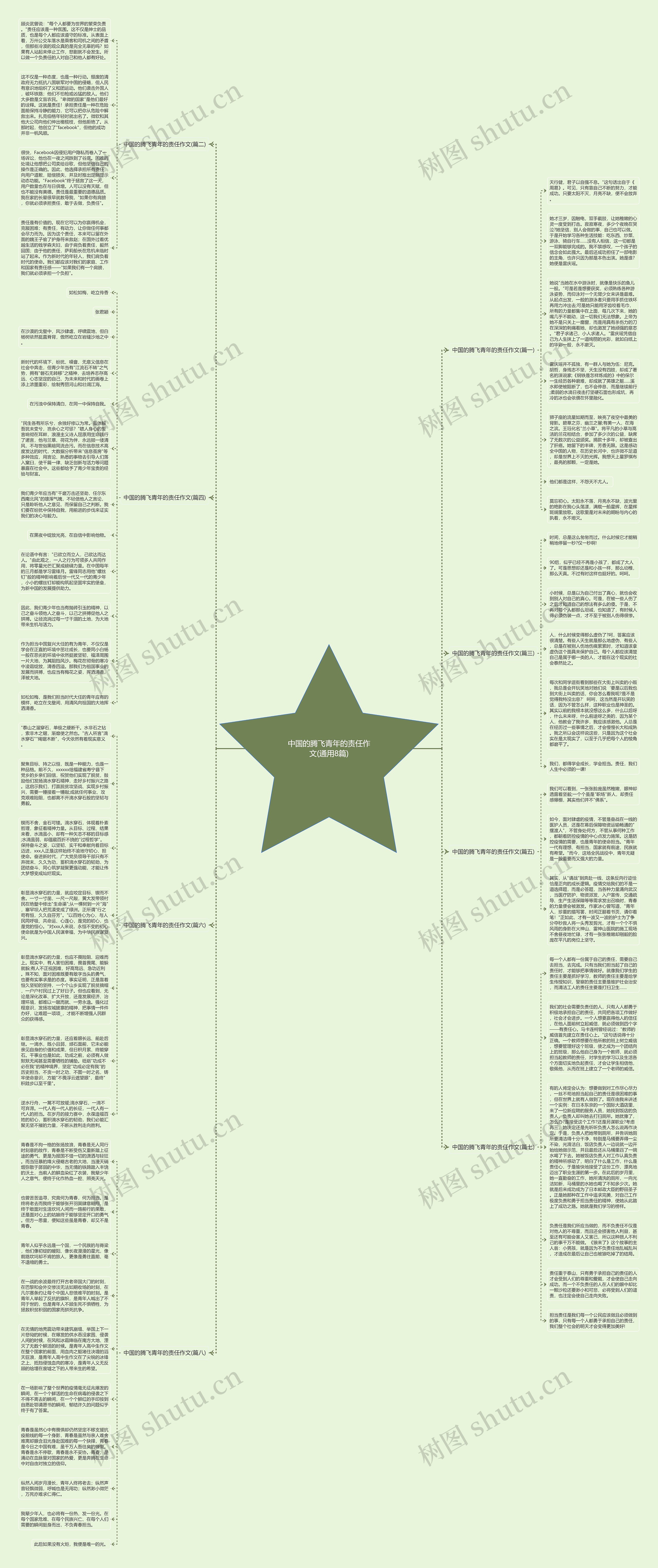 中国的腾飞青年的责任作文(通用8篇)思维导图