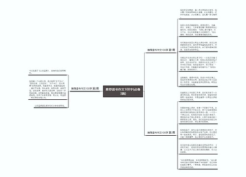 推荐读书作文100字(必备3篇)