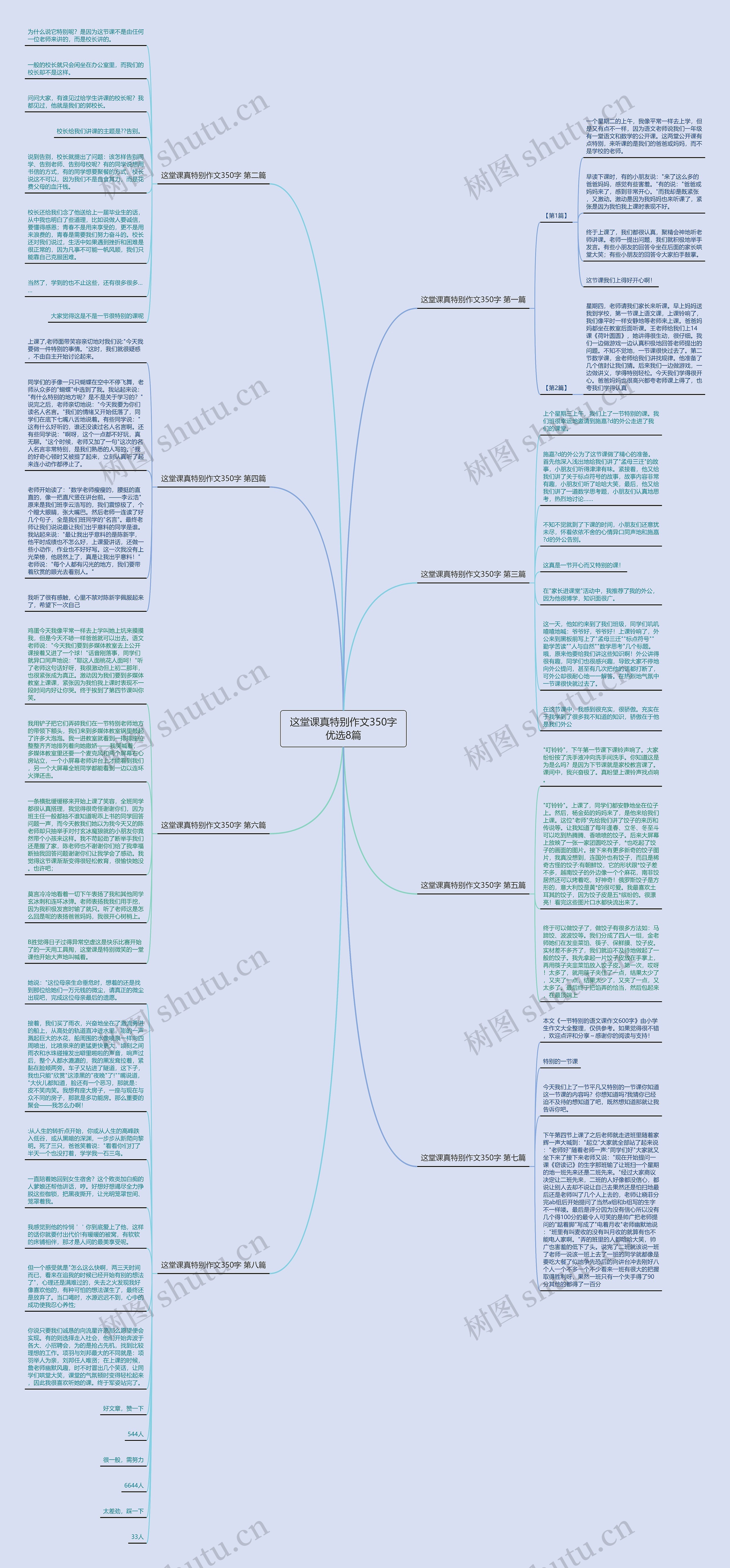这堂课真特别作文350字优选8篇思维导图