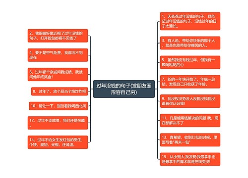 过年没钱的句子(发朋友圈形容自己穷)