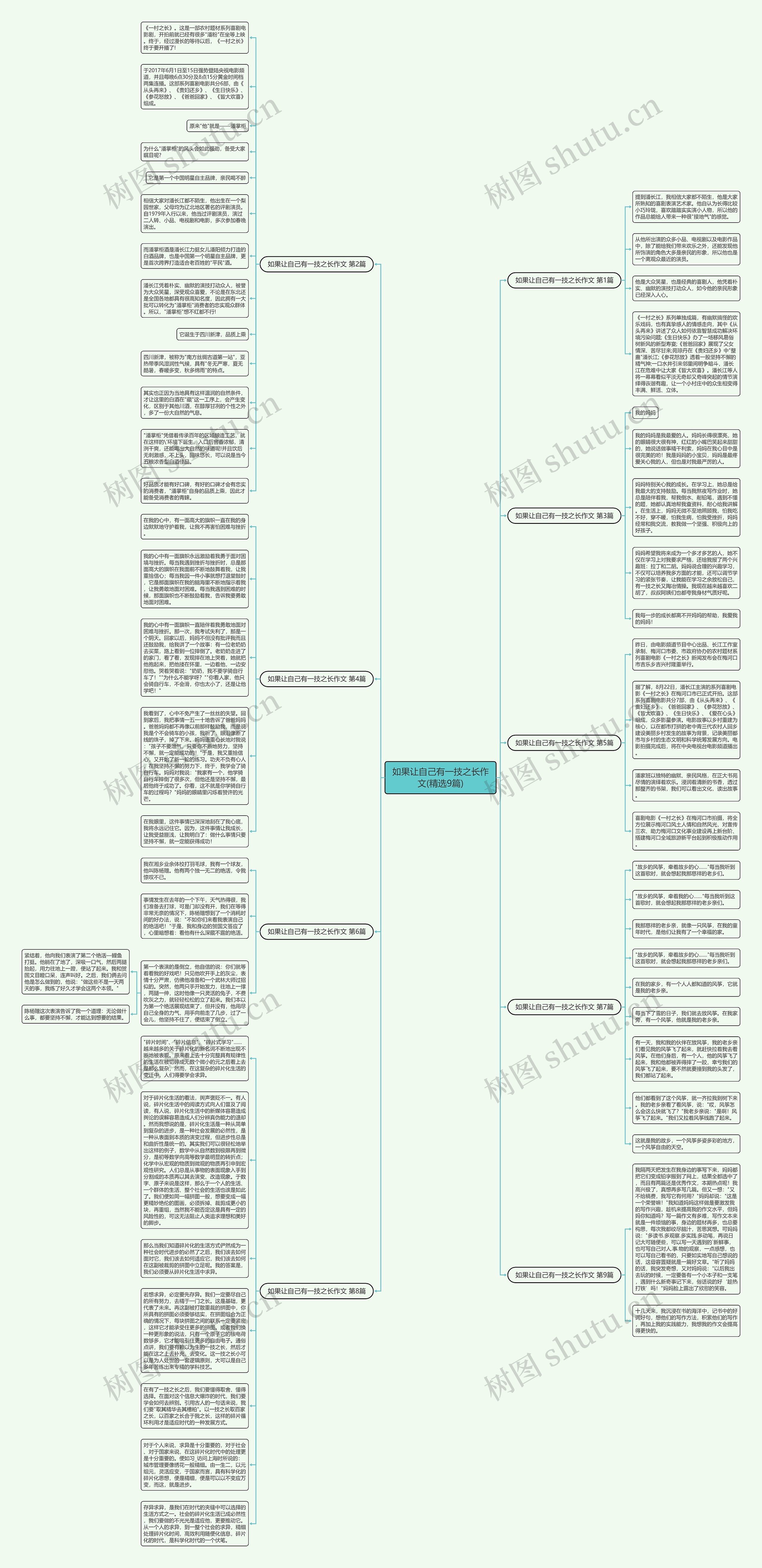 如果让自己有一技之长作文(精选9篇)思维导图