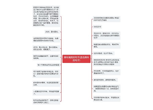 跨年搞笑的句子(适合跨年的句子)