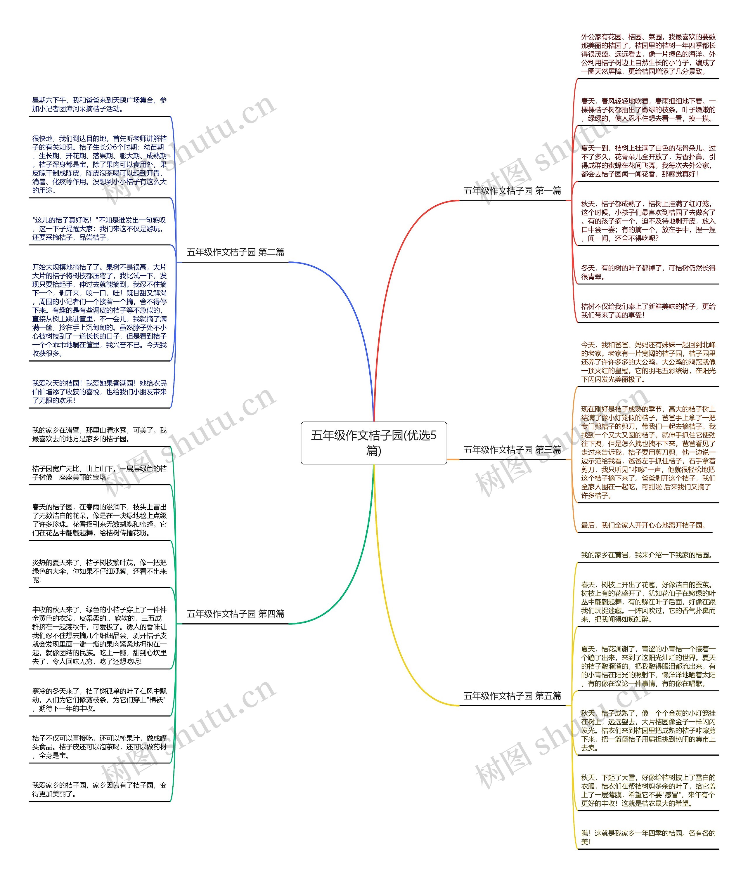 五年级作文桔子园(优选5篇) 五年级作文桔子园(优选5篇)