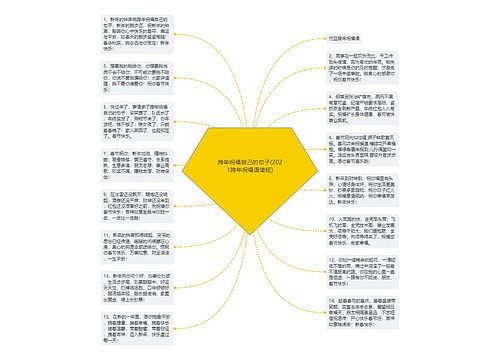 跨年祝福自己的句子(2021跨年祝福语简短)