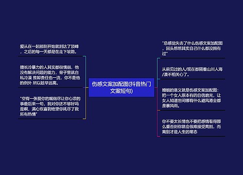 伤感文案加配图(抖音热门文案短句)