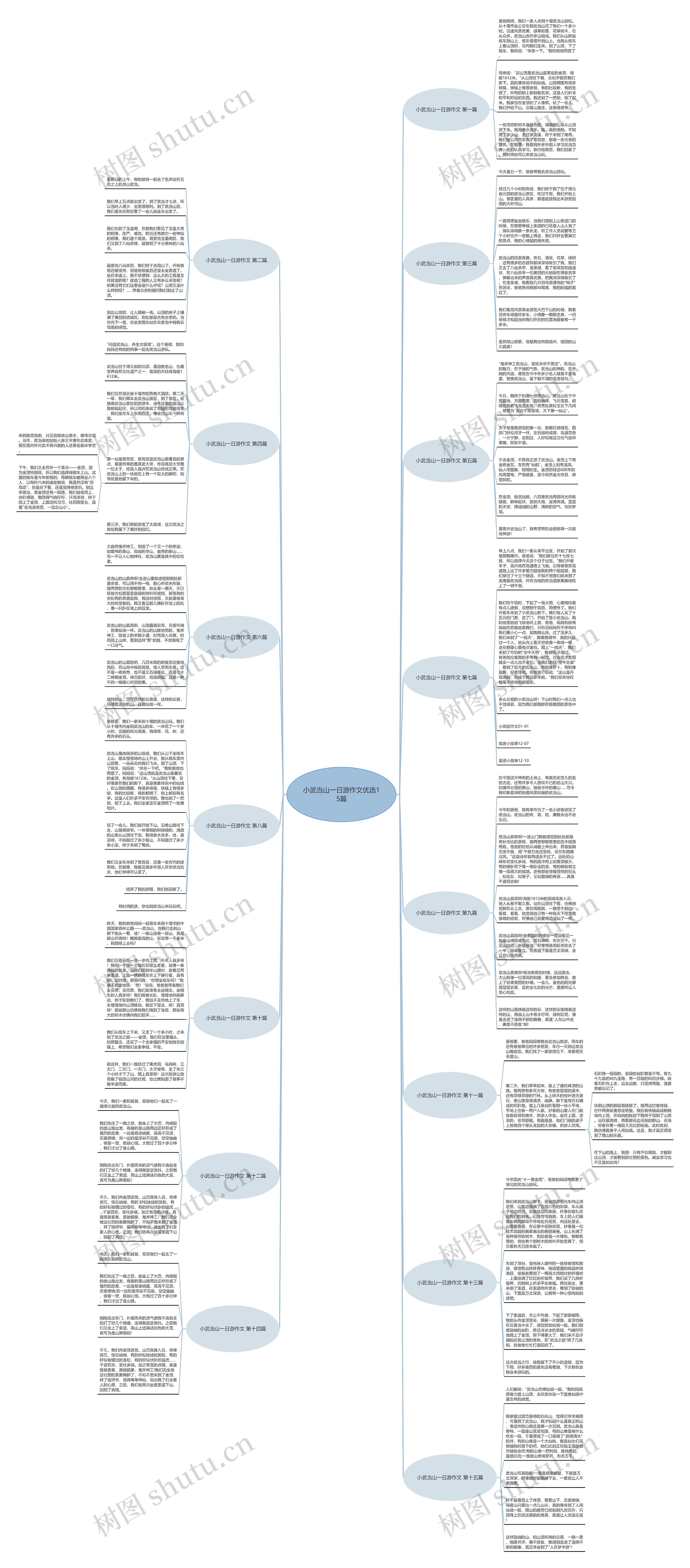 小武当山一日游作文优选15篇思维导图