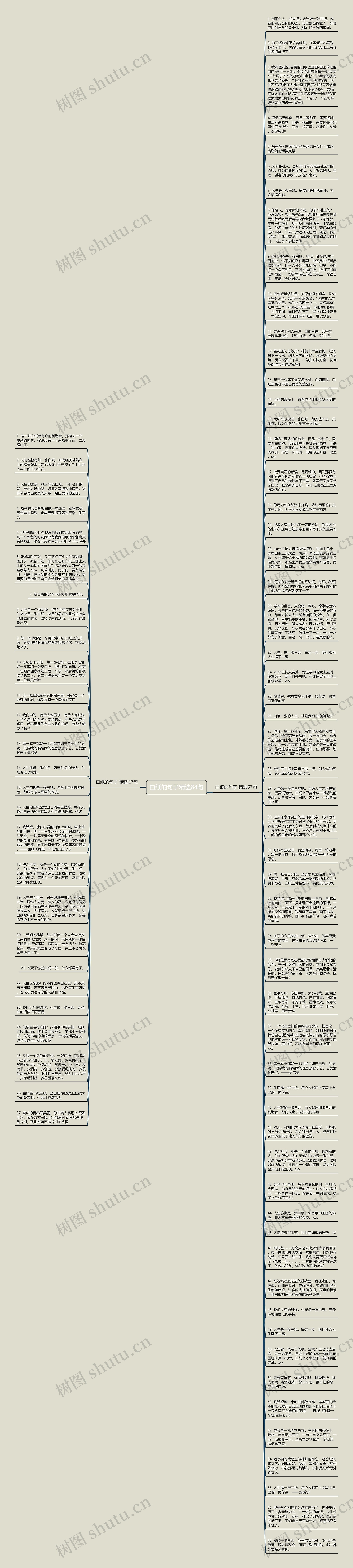 白纸的句子精选84句思维导图
