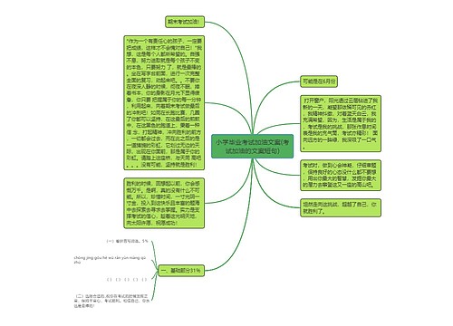 小学毕业考试加油文案(考试加油的文案短句)