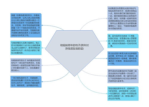 和姐妹跨年的句子(跨年对异性朋友说的话)