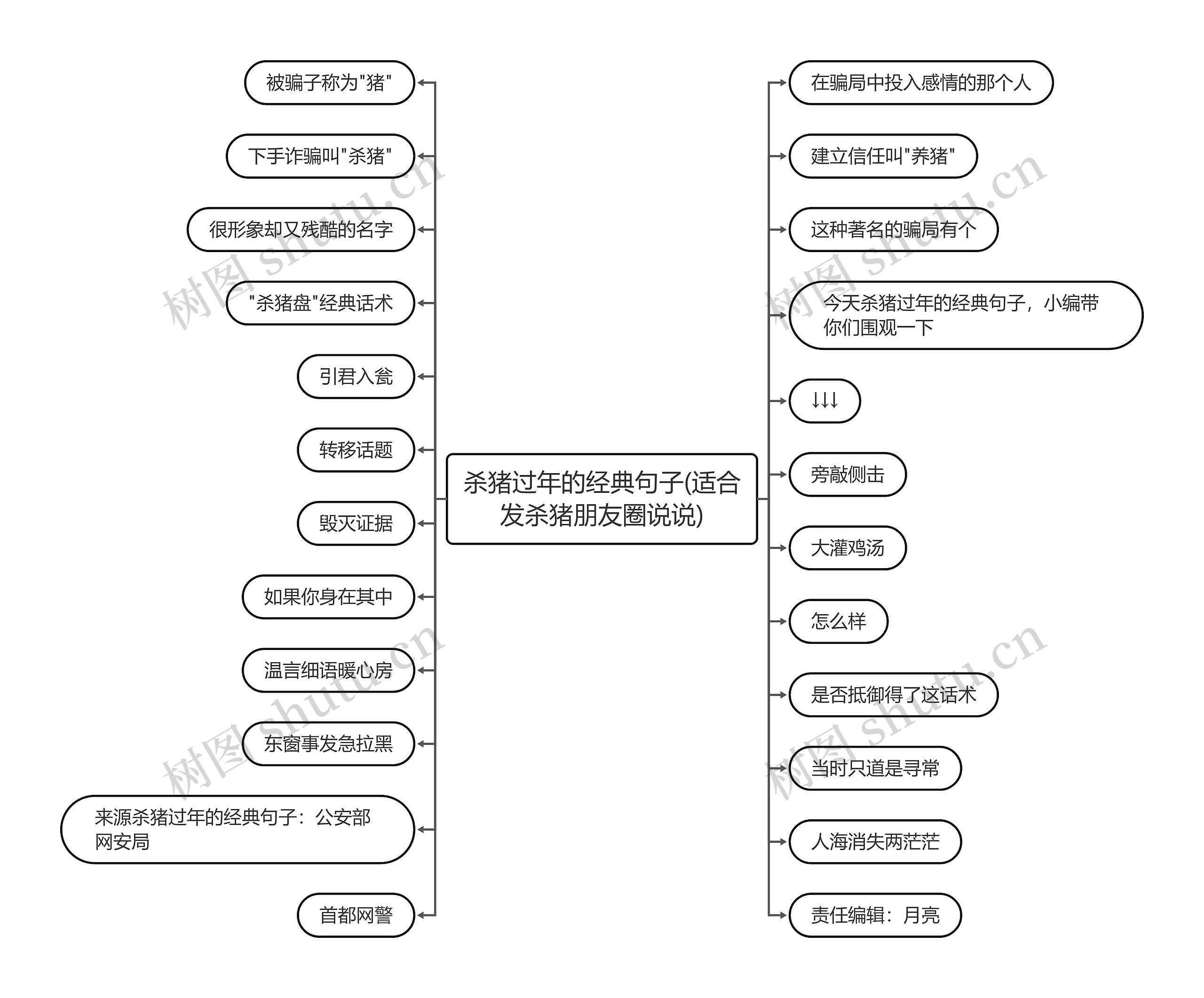 杀猪过年的经典句子(适合发杀猪朋友圈说说)思维导图